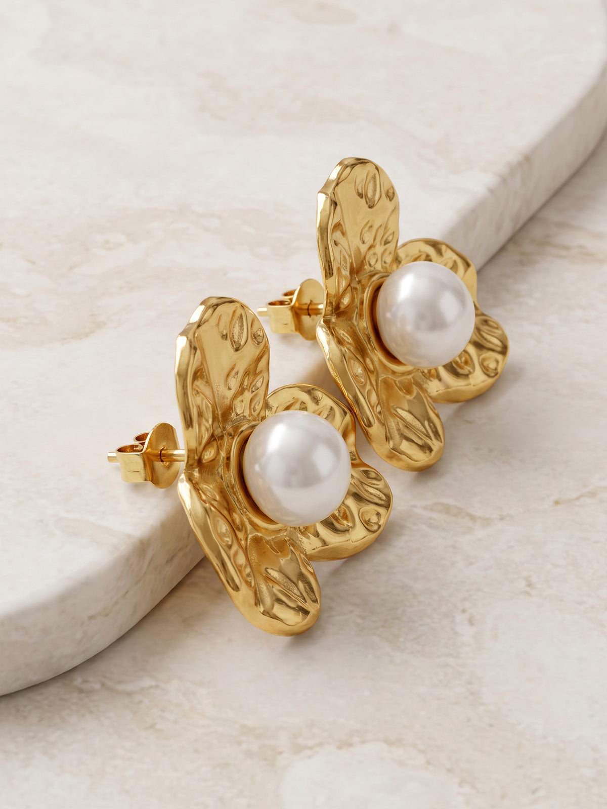 IXIA by GIVA Pearlbody Gold Plated Earrings