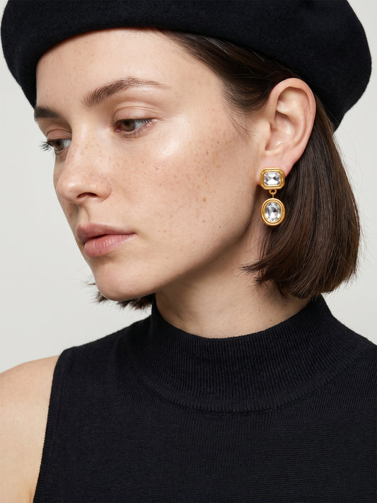 IXIA by GIVA Muse Mode Gold Plated Earrings