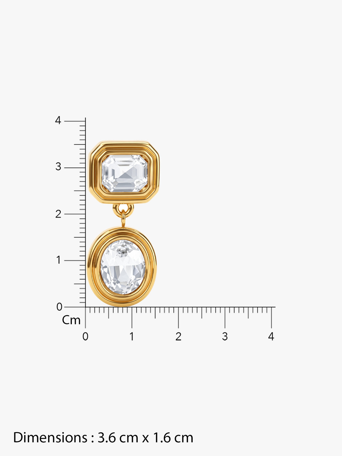 IXIA by GIVA Muse Mode Gold Plated Earrings