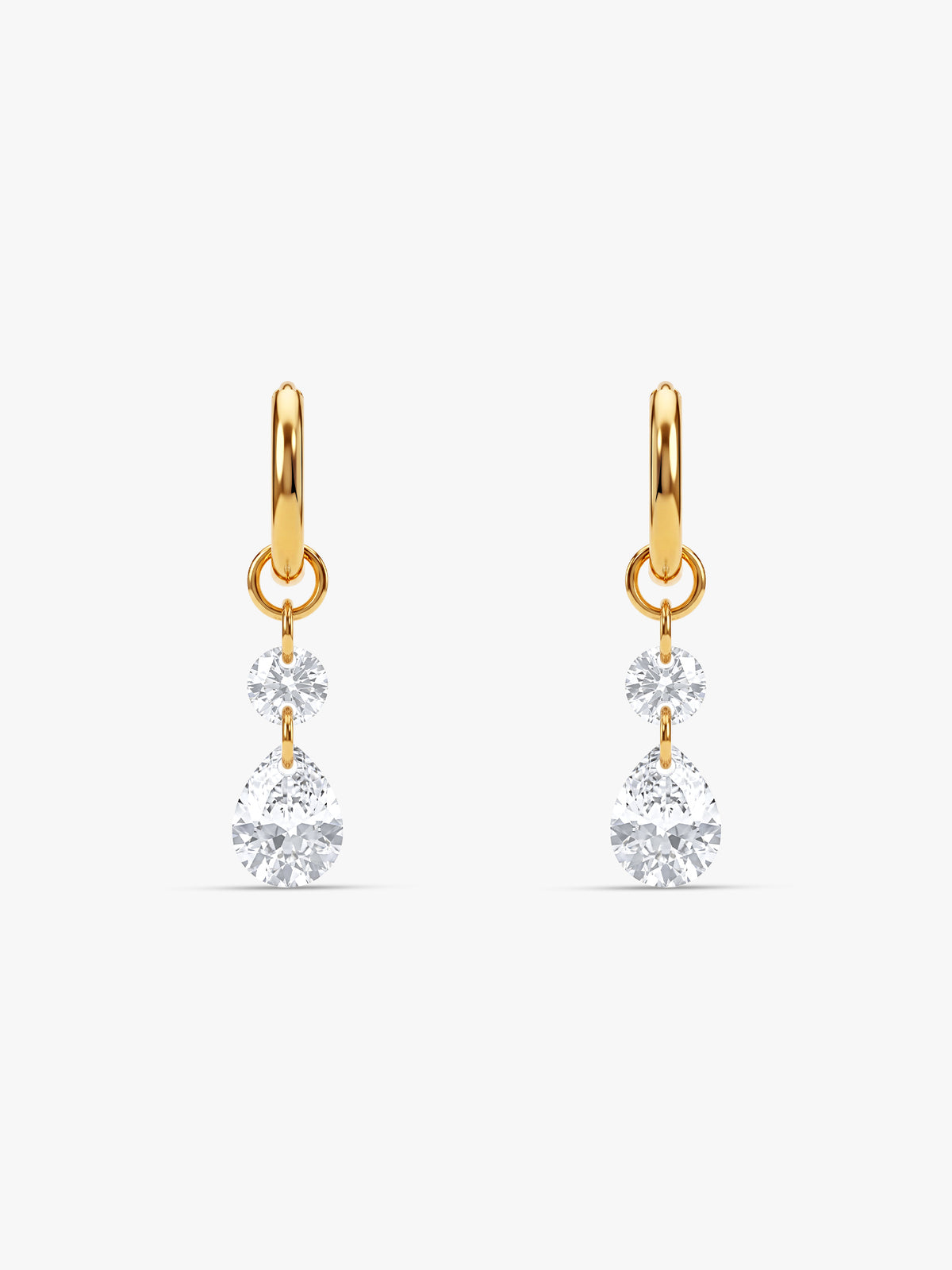 IXIA by GIVA Pretty Shine Gold Plated Drop Earrings