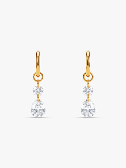 IXIA by GIVA Pretty Shine Gold Plated Drop Earrings