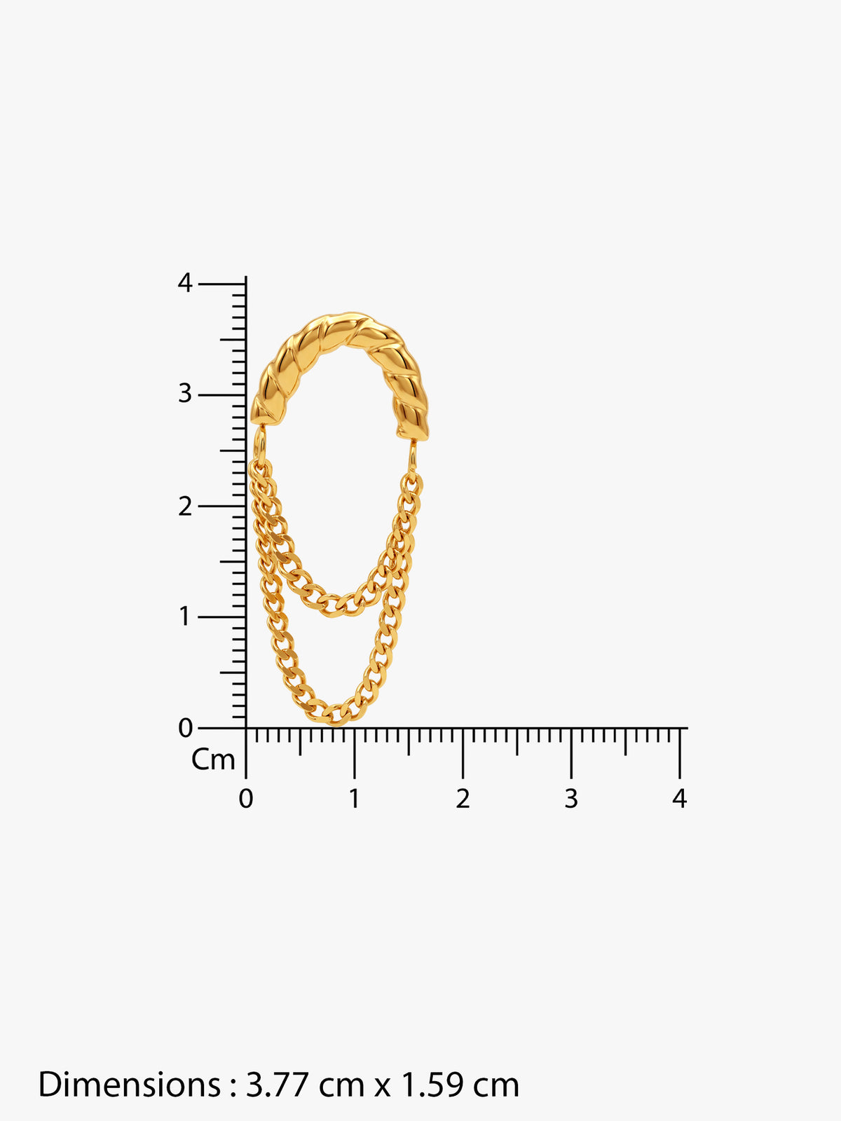 IXIA by GIVA Layered Style Gold Plated Earrings