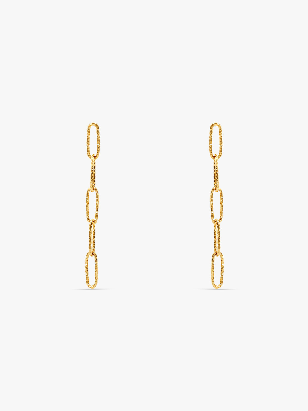 IXIA by GIVA Stylish Paperclip Gold Plated Danglers