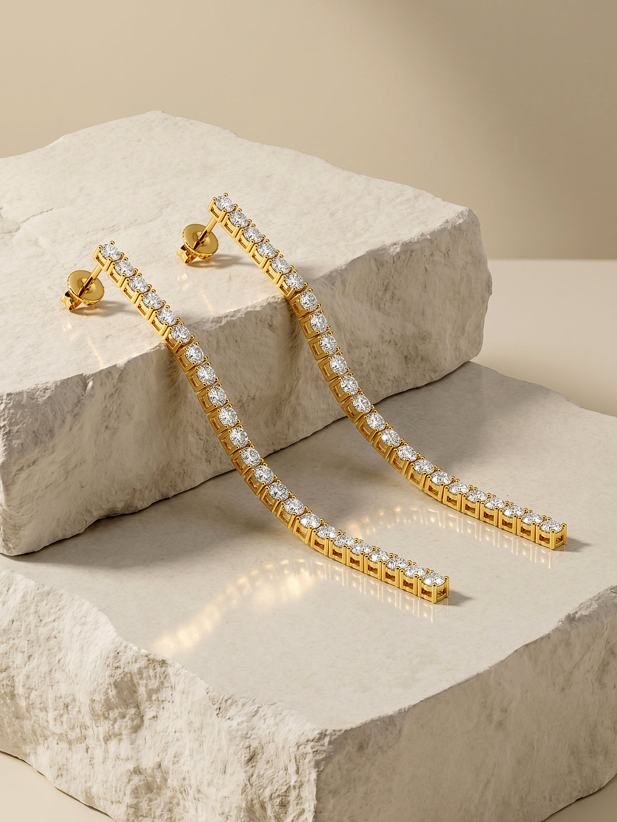 IXIA by GIVA Glow Getter Gold Plated Dangler Earrings