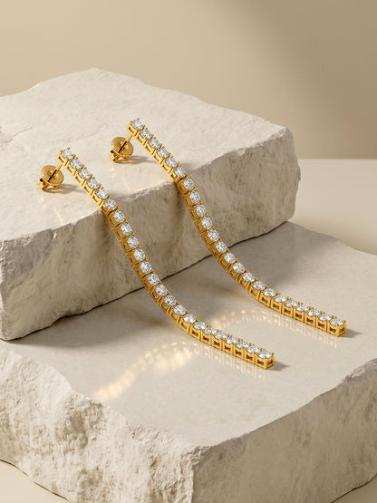 Glow Getter Gold Plated Dangler Earrings