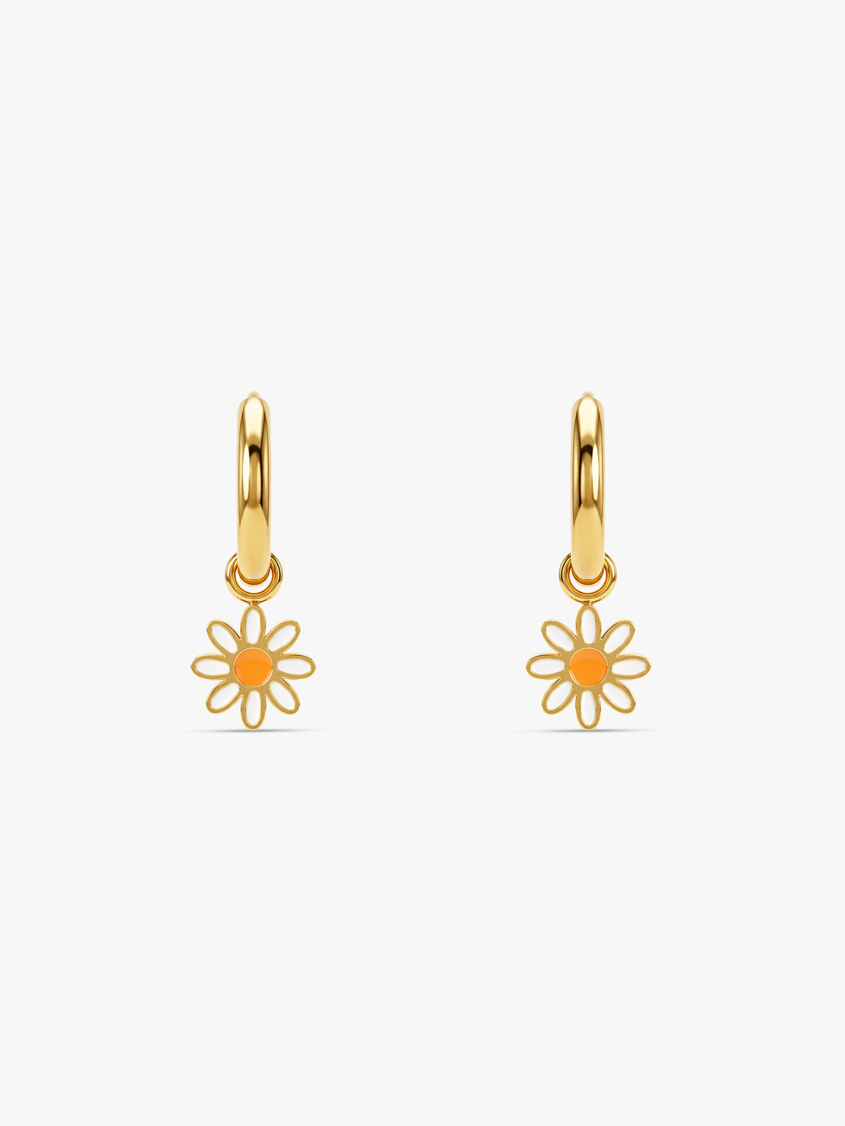 IXIA by GIVA Daily Daisy Gold Plated Hoops