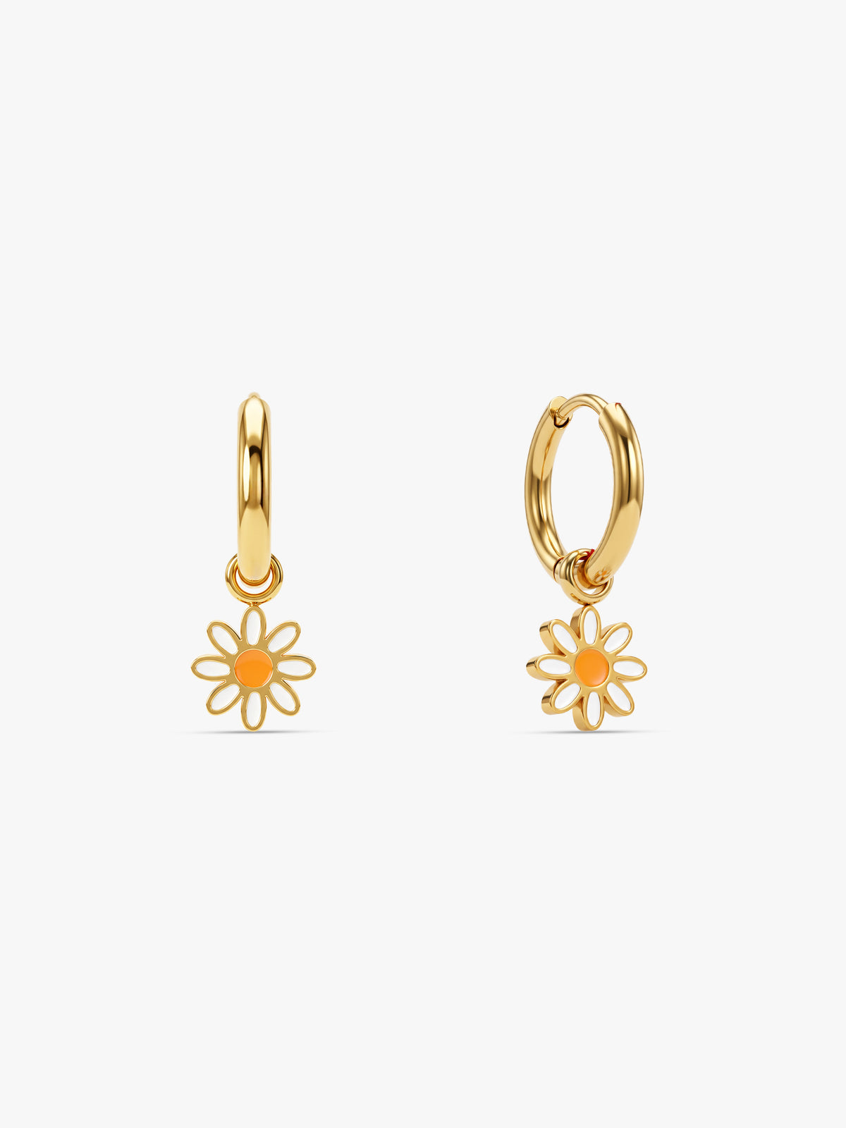 IXIA by GIVA Daily Daisy Gold Plated Hoops