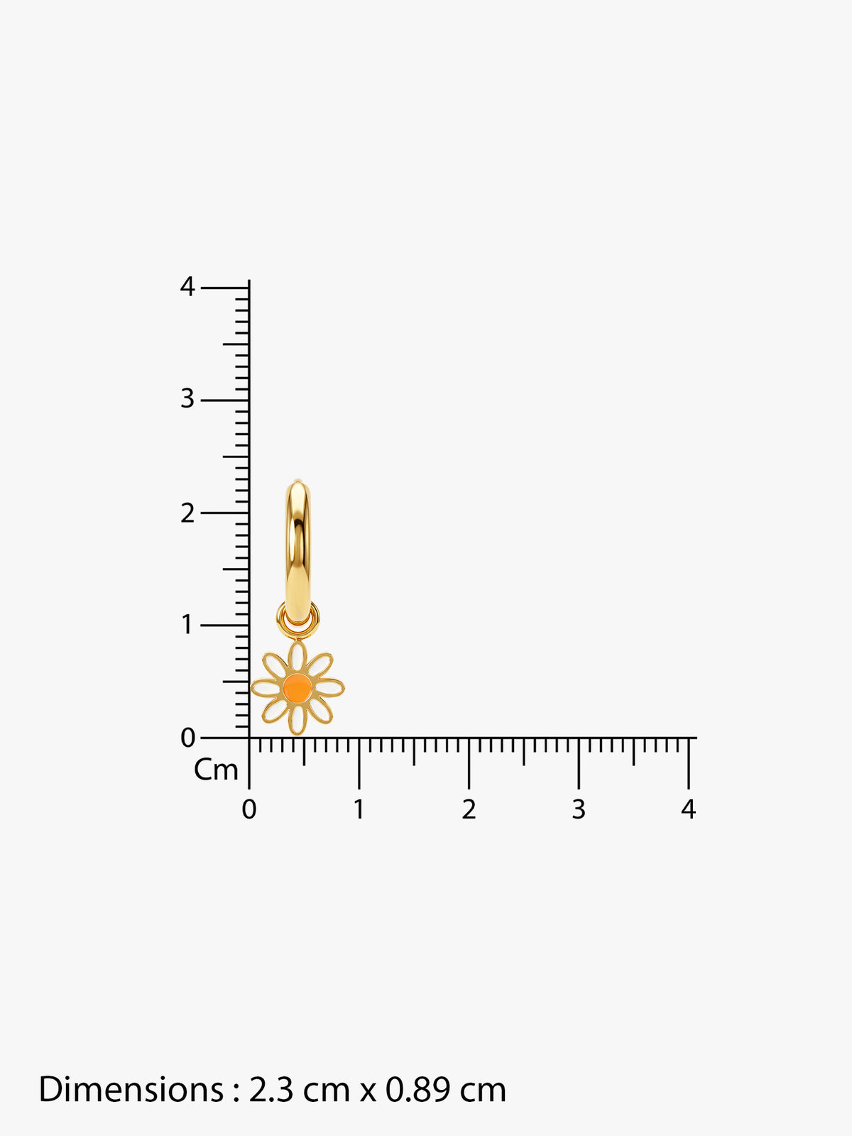 IXIA by GIVA Daily Daisy Gold Plated Hoops