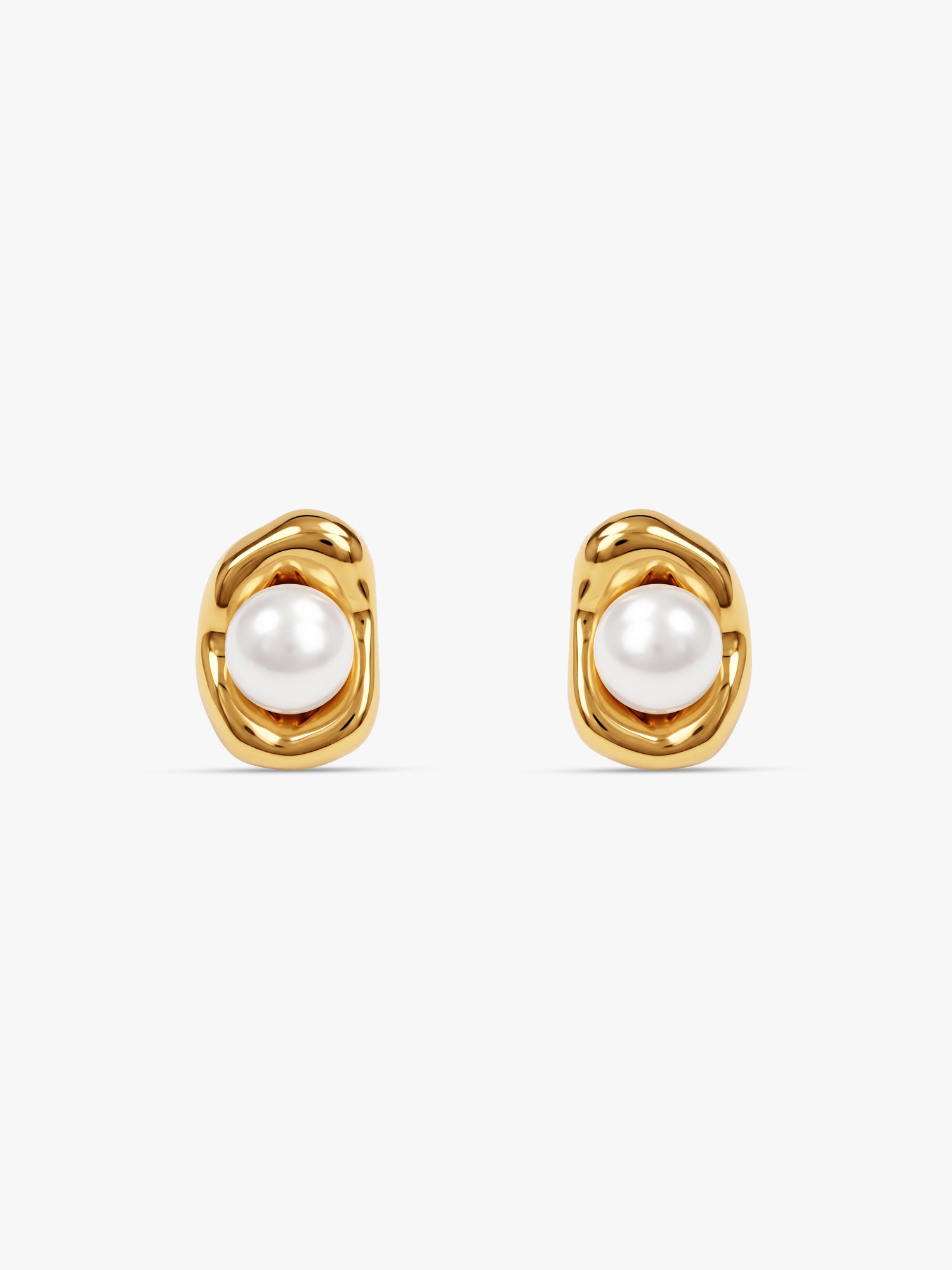 IXIA by GIVA Pearl Whisper Gold Plated Earrings