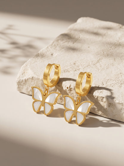 IXIA by GIVA Flutter Muse Gold Plated Earring