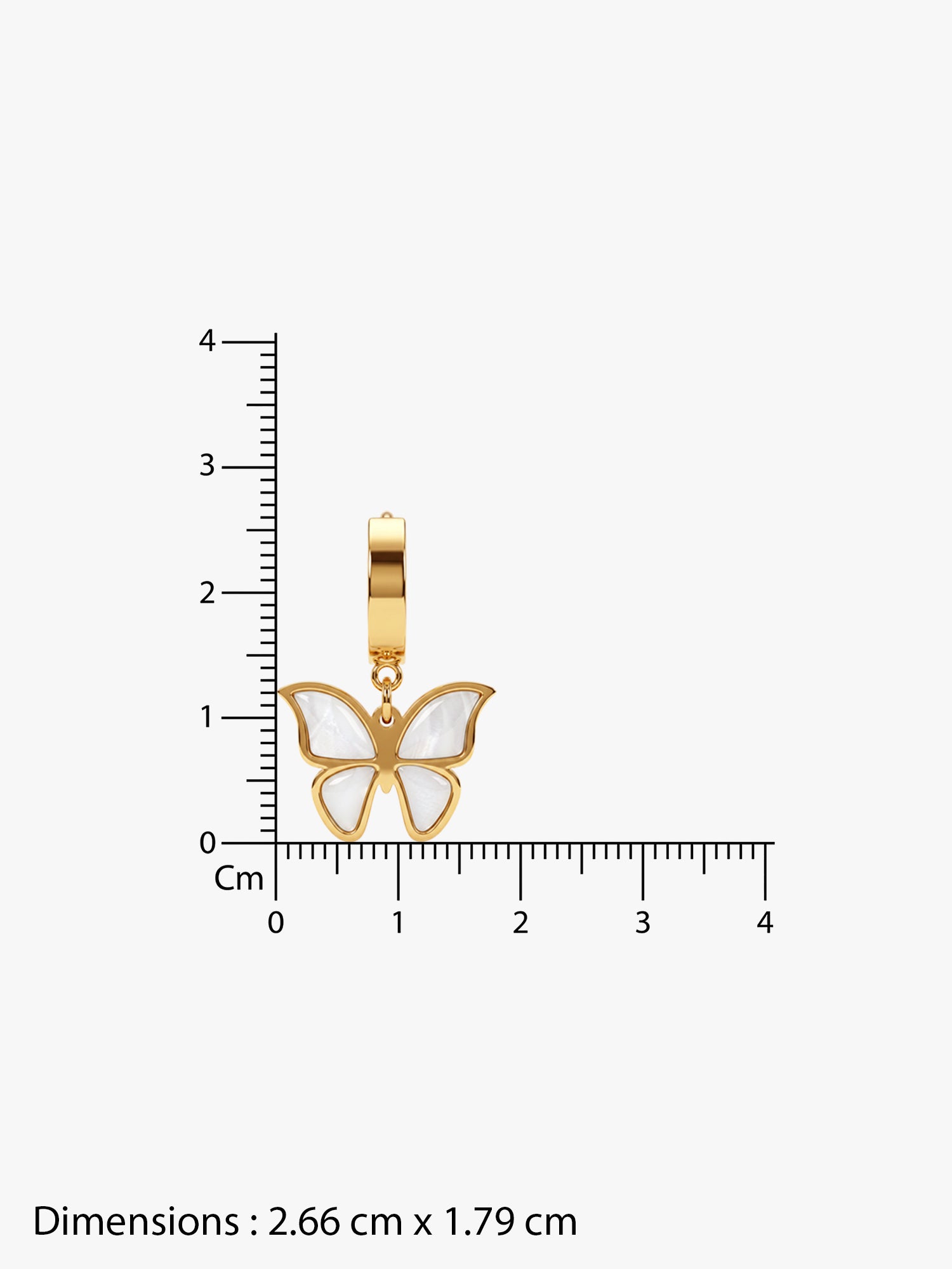 IXIA by GIVA Flutter Muse Gold Plated Earring
