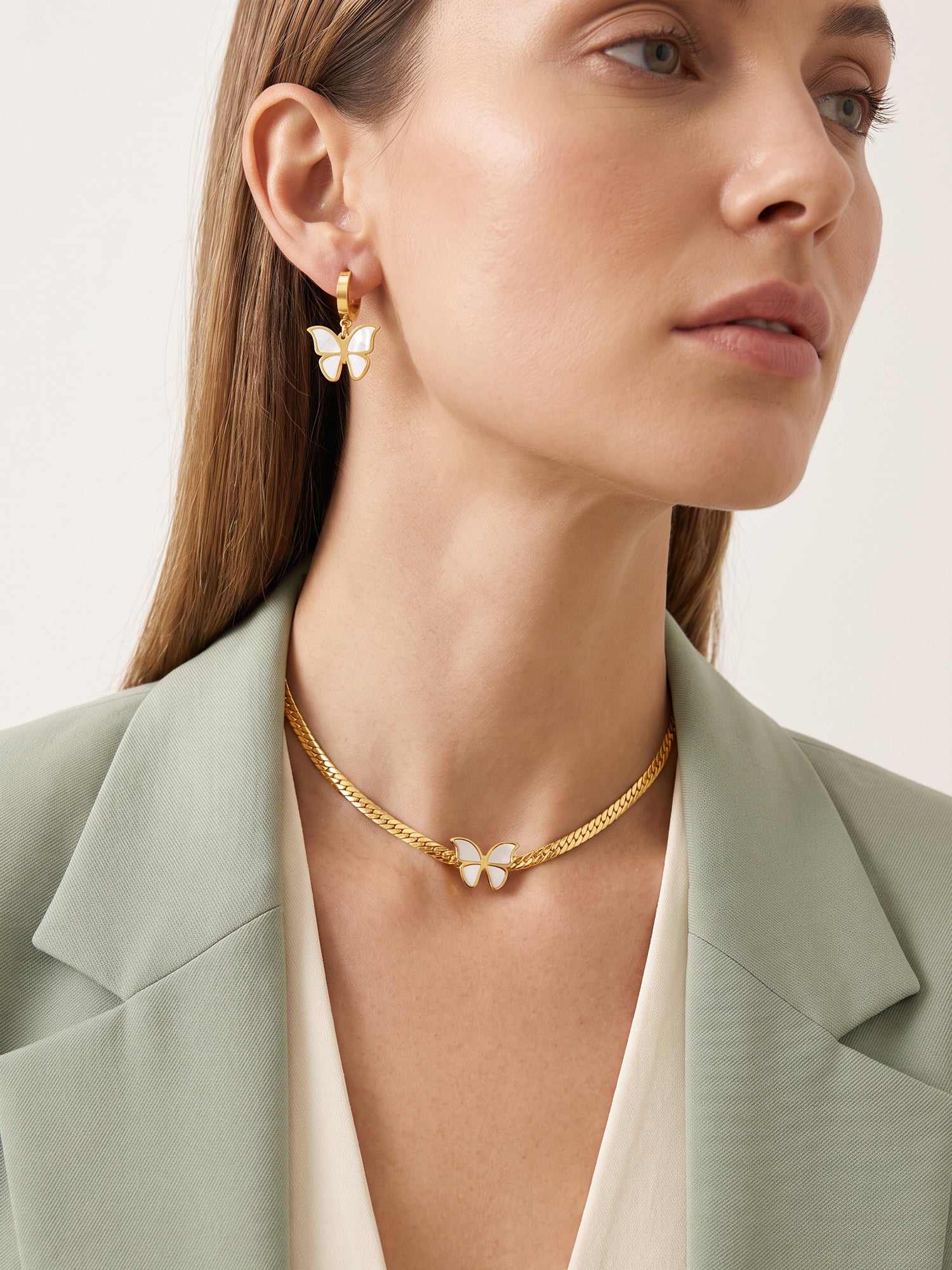 IXIA by GIVA Flutteria Gold Plated Set