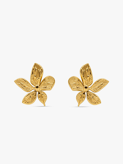 IXIA by GIVA Plant Goddess Gold Plated Earrings