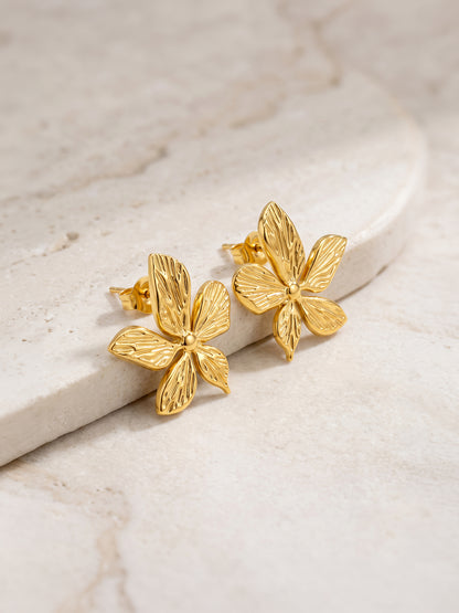 IXIA by GIVA Plant Goddess Gold Plated Earrings
