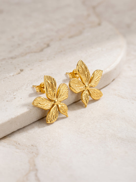 IXIA by GIVA Plant Goddess Gold Plated Earrings