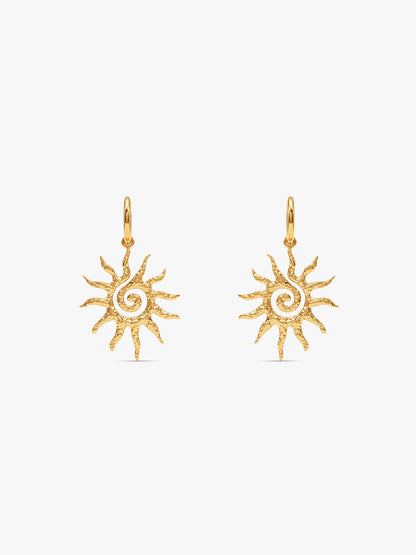 IXIA by GIVA Solar Slayer Gold Plated Earrings