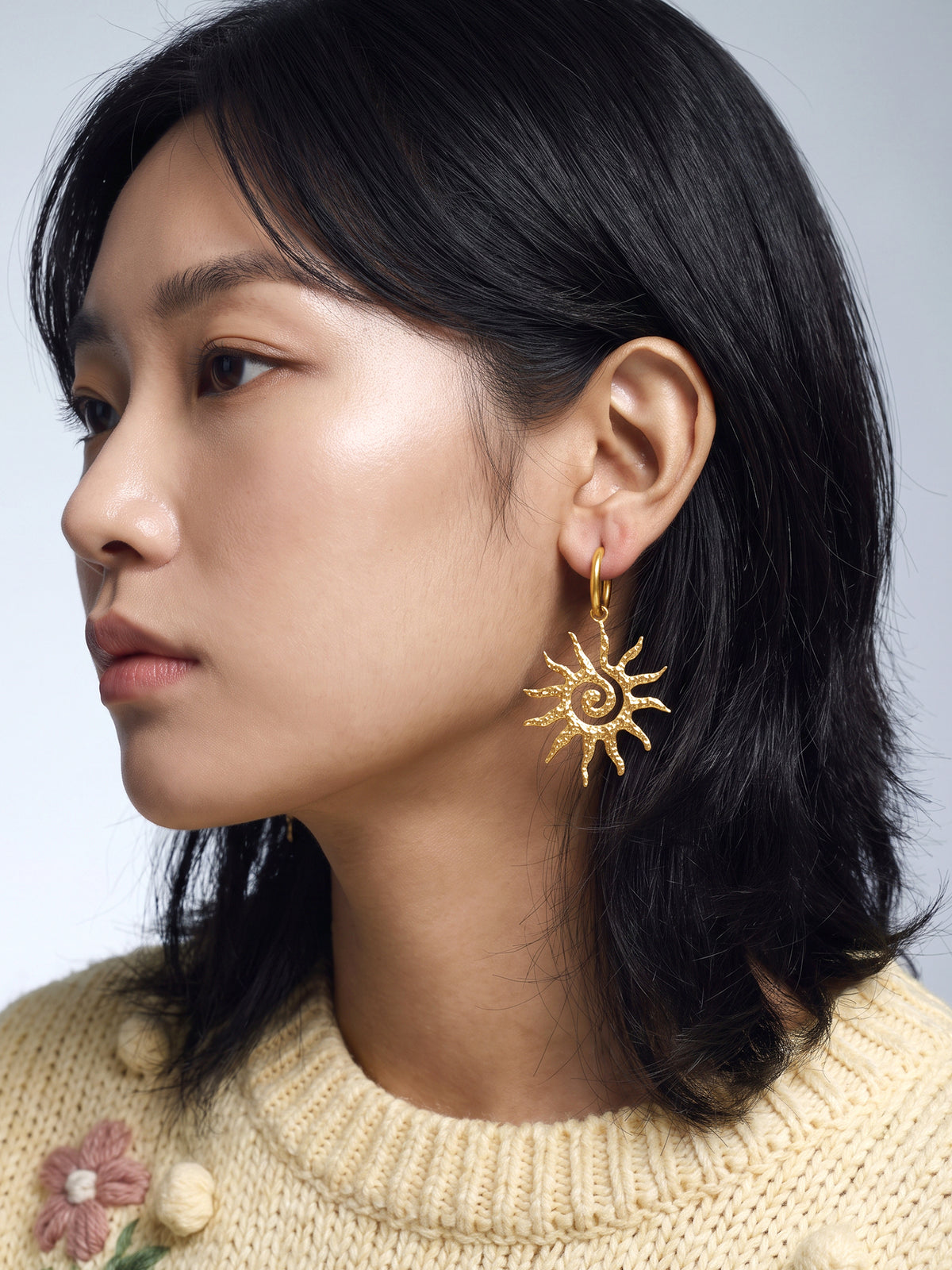 IXIA by GIVA Solar Slayer Gold Plated Earrings
