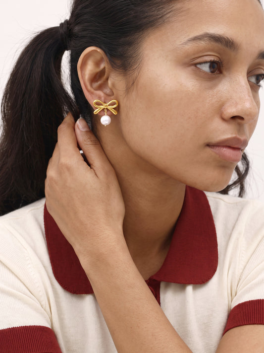 IXIA by GIVA Soft Life Gold Plated Earrings