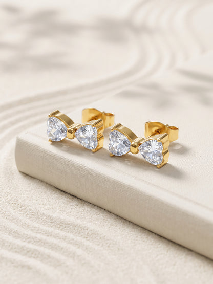 IXIA by GIVA Bowtiful Gold Plated Earrings