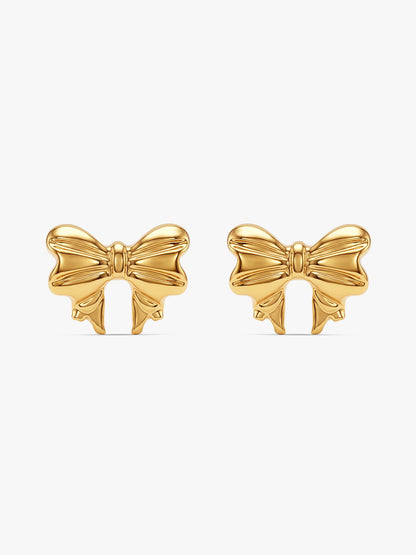 IXIA by GIVA Bow Down Gold Plated Studs