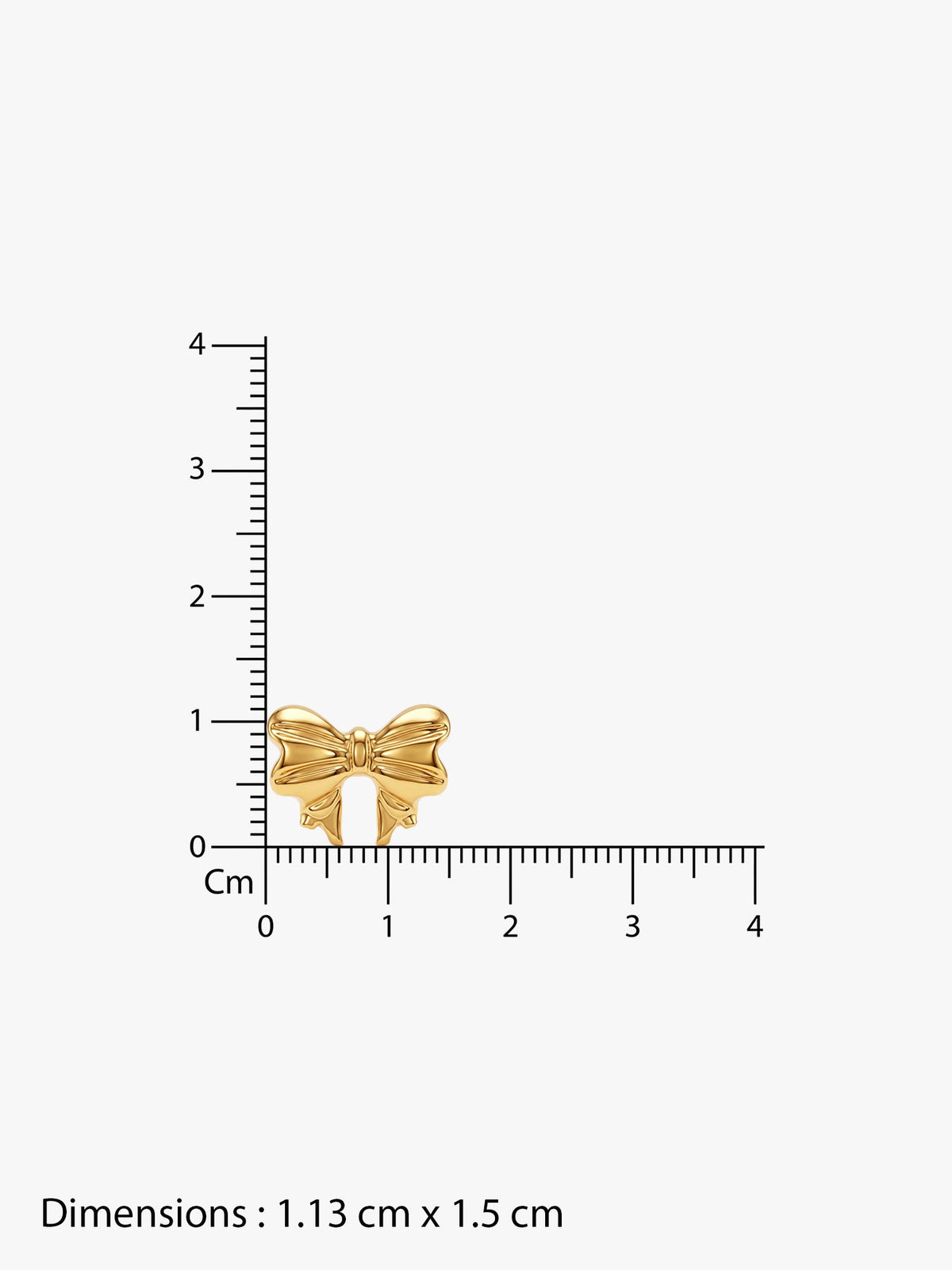IXIA by GIVA Bow Down Gold Plated Studs