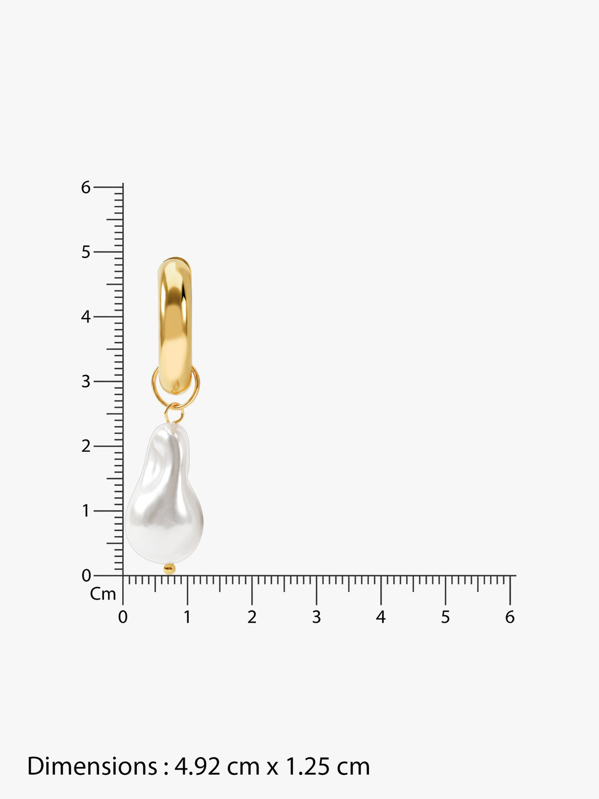 IXIA by GIVA Pearlfect Pair Gold Plated Drop Earrings