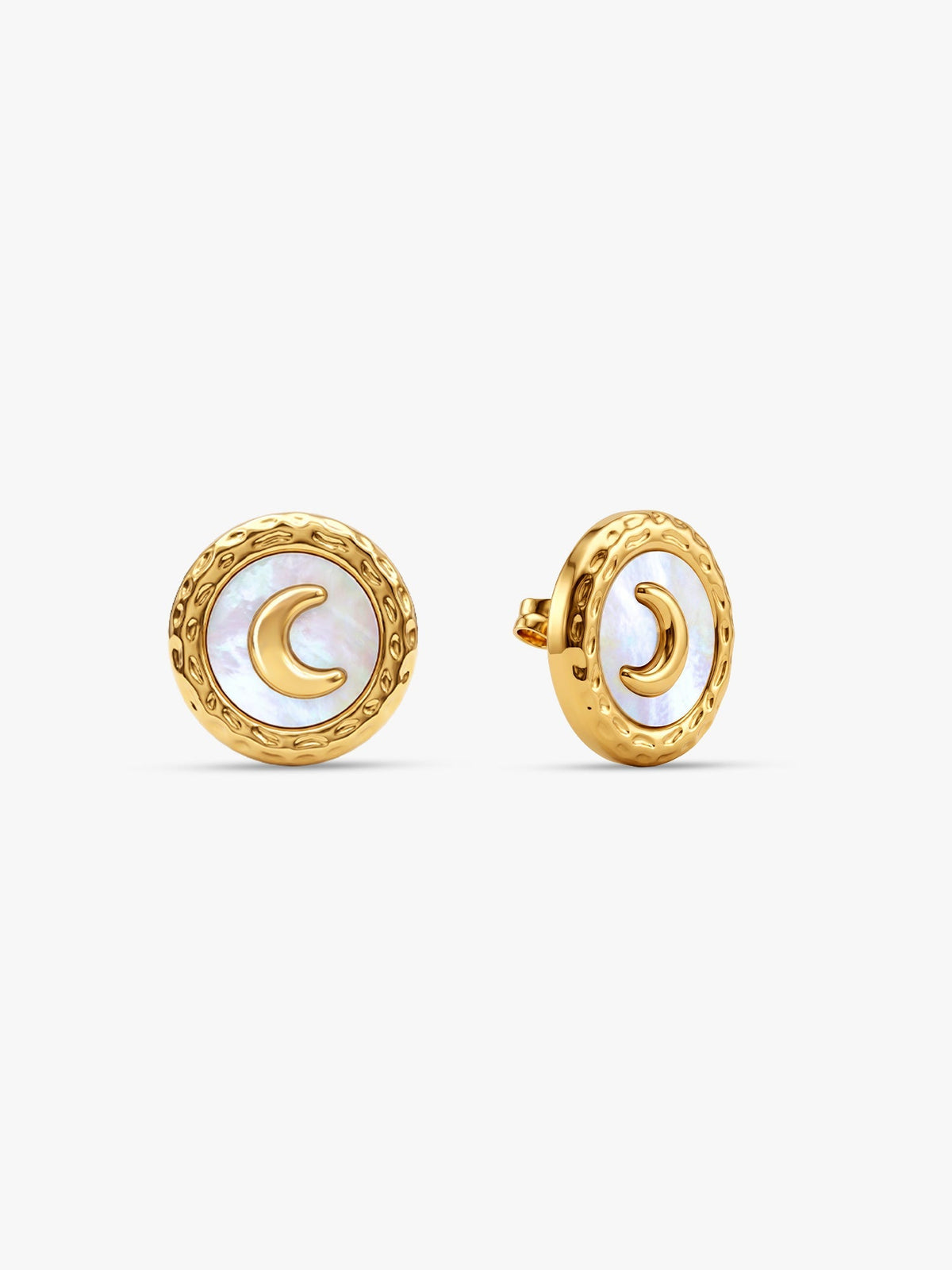 IXIA by GIVA Moon Lighting Gold Plated Studs