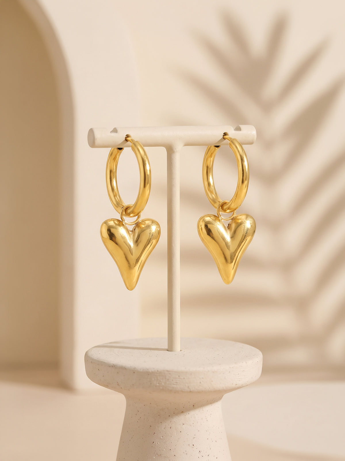 IXIA by GIVA Hug Dealer Gold Plated Drop Earrings