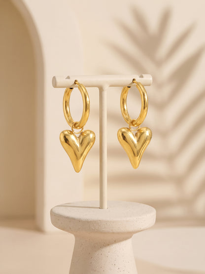 IXIA by GIVA Hug Dealer Gold Plated Drop Earrings
