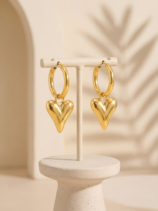IXIA by GIVA Hug Dealer Gold Plated Drop Earrings