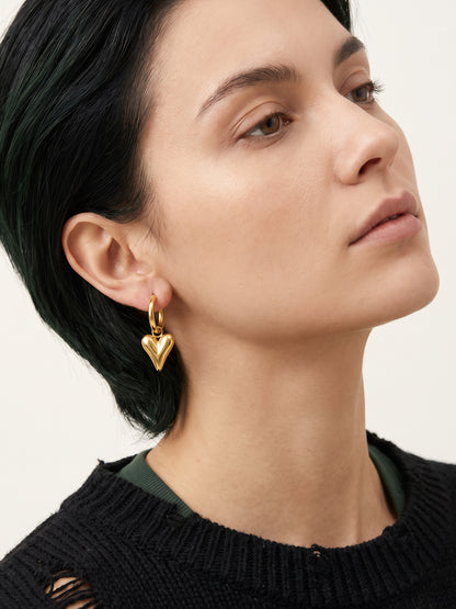 IXIA by GIVA Hug Dealer Gold Plated Drop Earrings