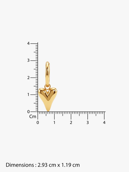 IXIA by GIVA Hug Dealer Gold Plated Drop Earrings