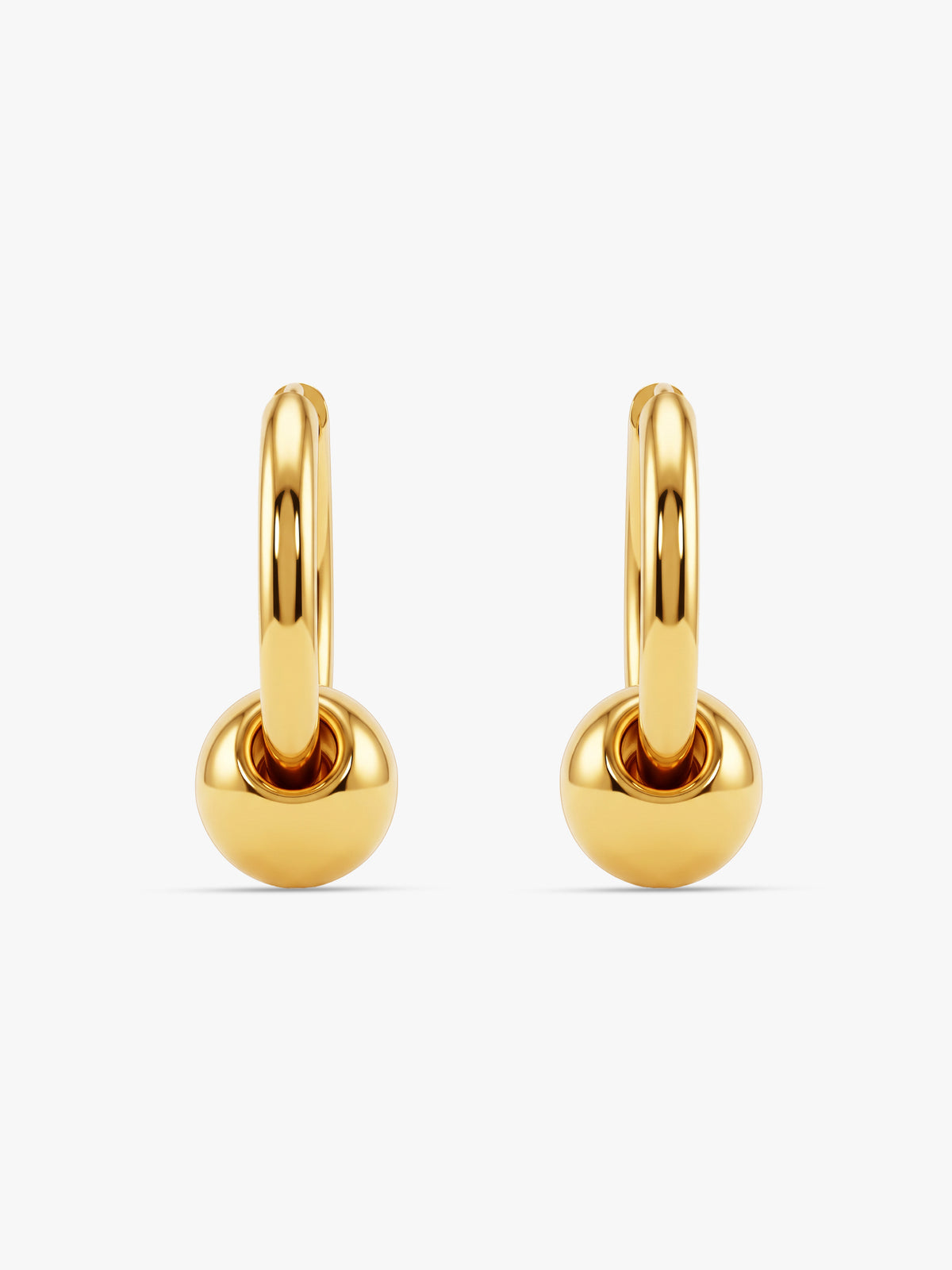 IXIA by GIVA The Bold Type Gold Plated Hoops