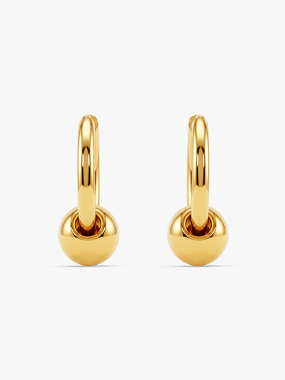 IXIA by GIVA The Bold Type Gold Plated Hoops