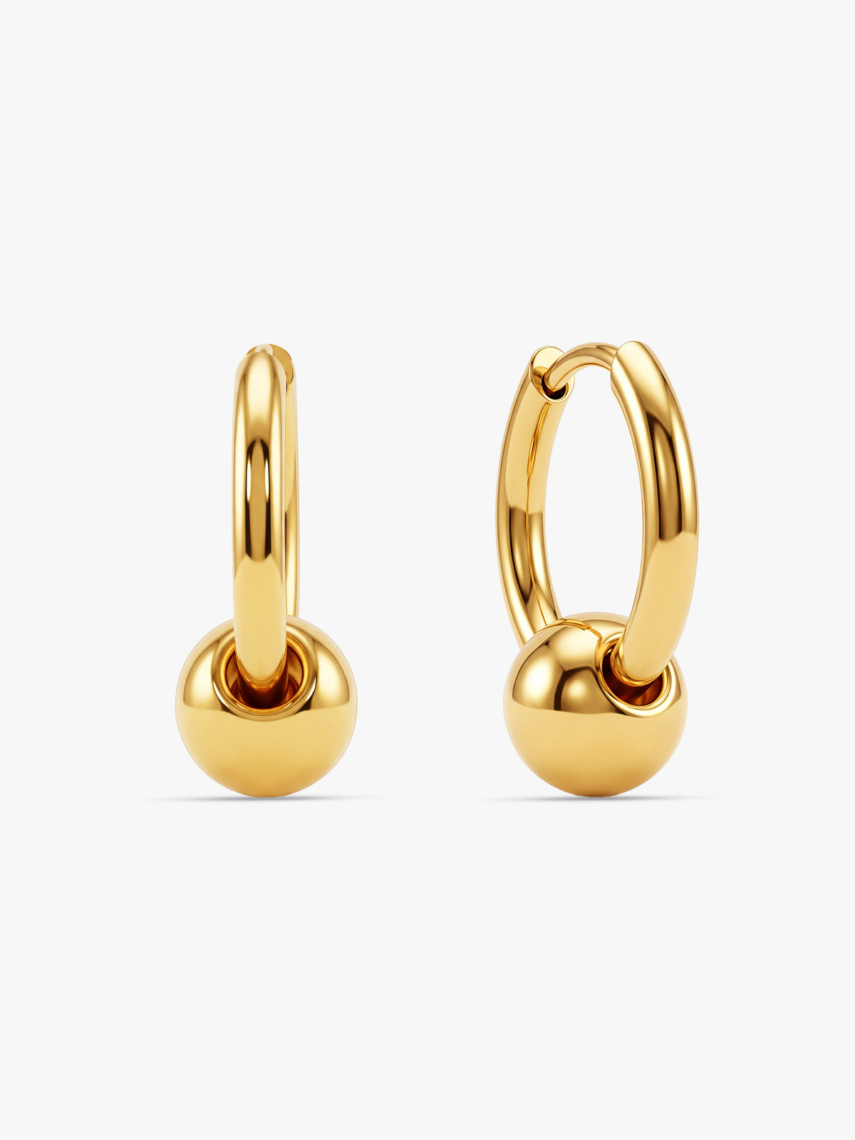 IXIA by GIVA The Bold Type Gold Plated Hoops