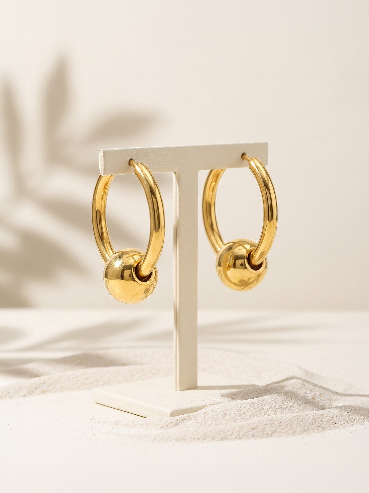 IXIA by GIVA The Bold Type Gold Plated Hoops