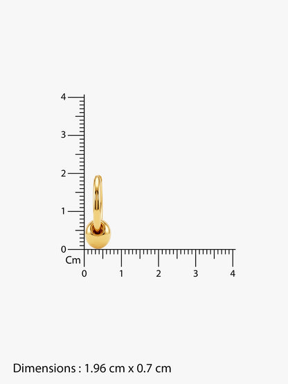 IXIA by GIVA The Bold Type Gold Plated Hoops