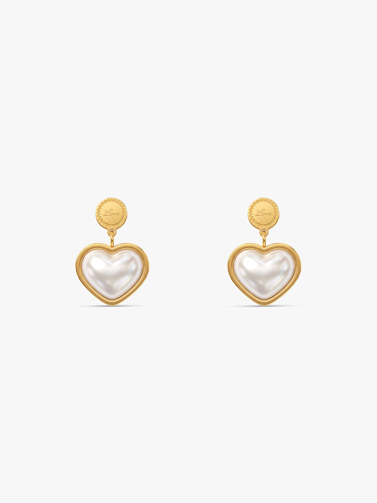 IXIA by GIVA Light Hearted Gold Plated Drops