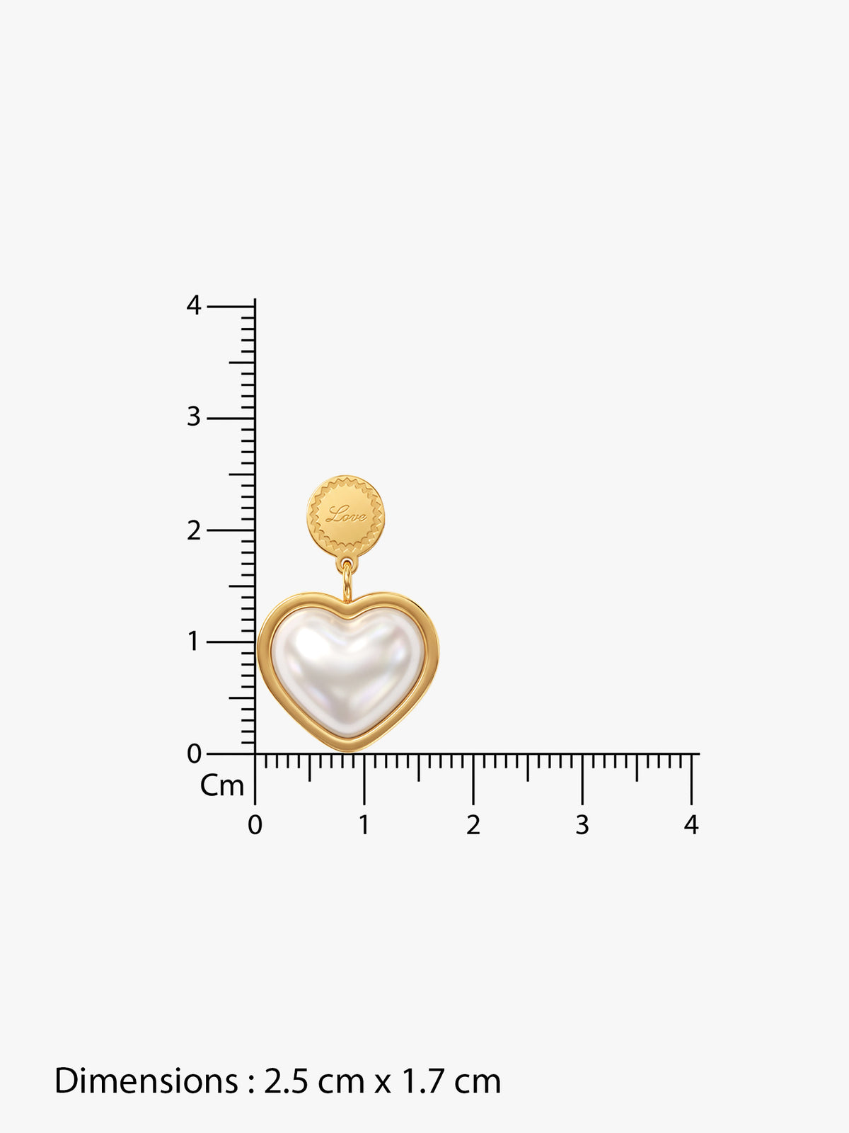 IXIA by GIVA Light Hearted Gold Plated Drops