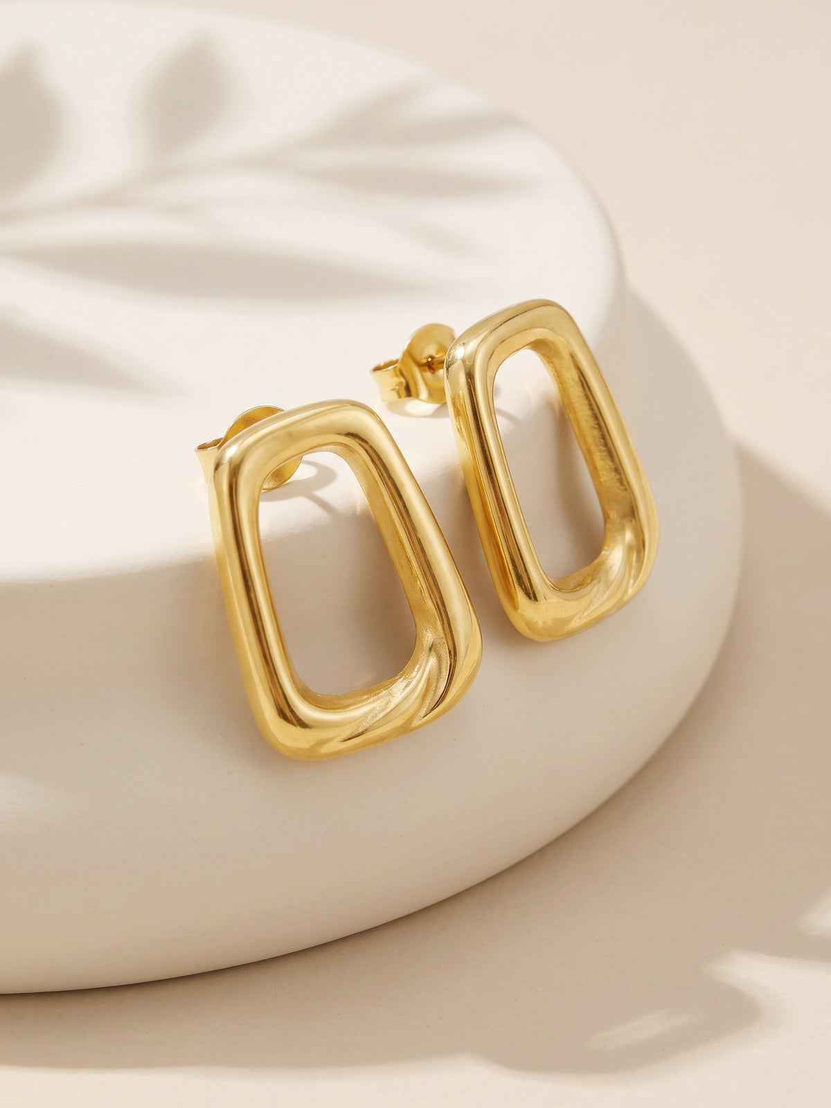 IXIA by GIVA Trapeze Artist Gold Plated Earrings