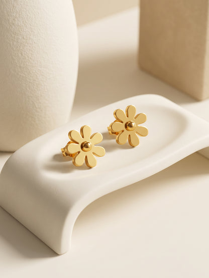 IXIA by GIVA Precious Floret Gold Plated Studs