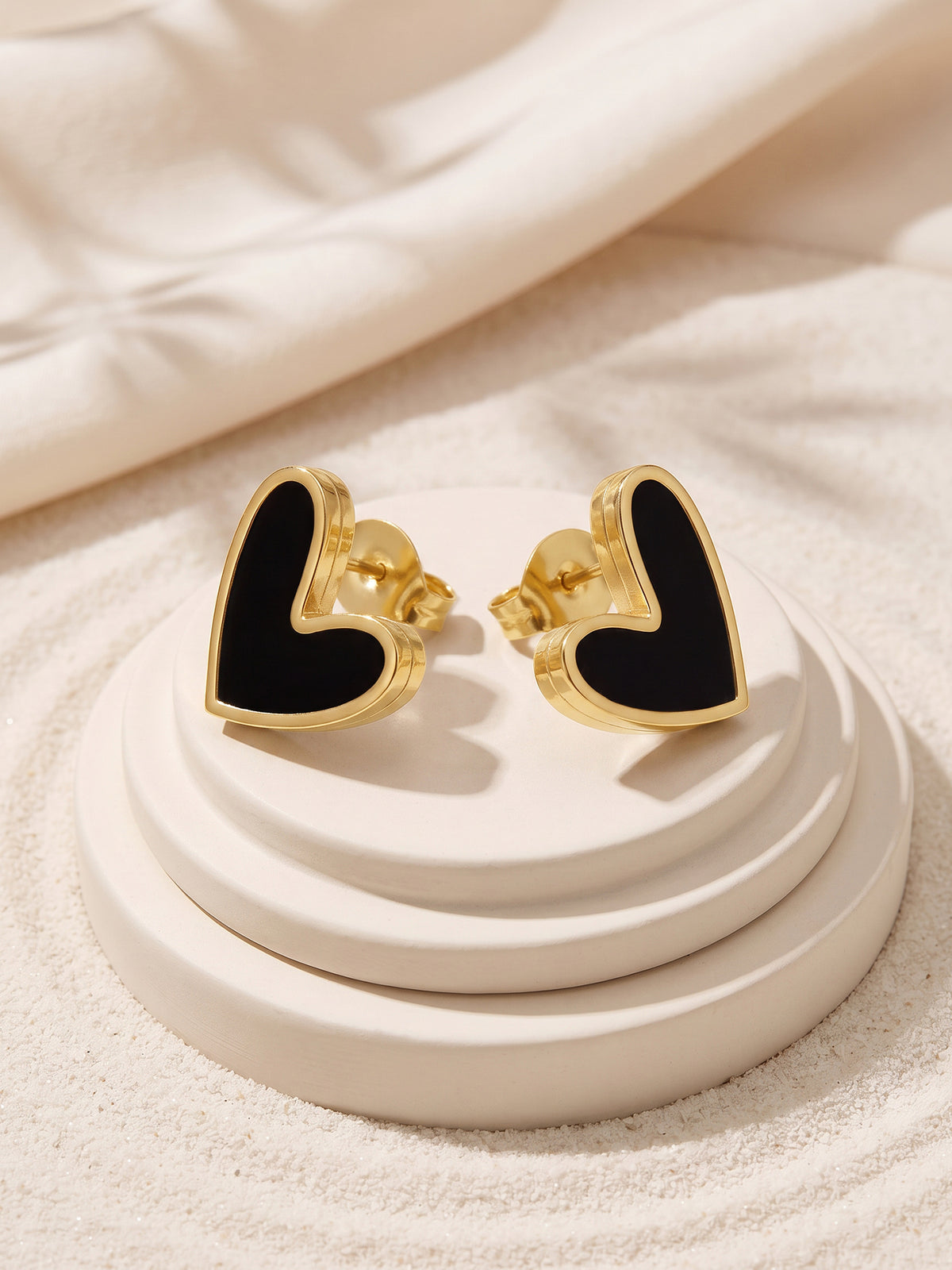 IXIA by GIVA One Love Gold Plated Studs
