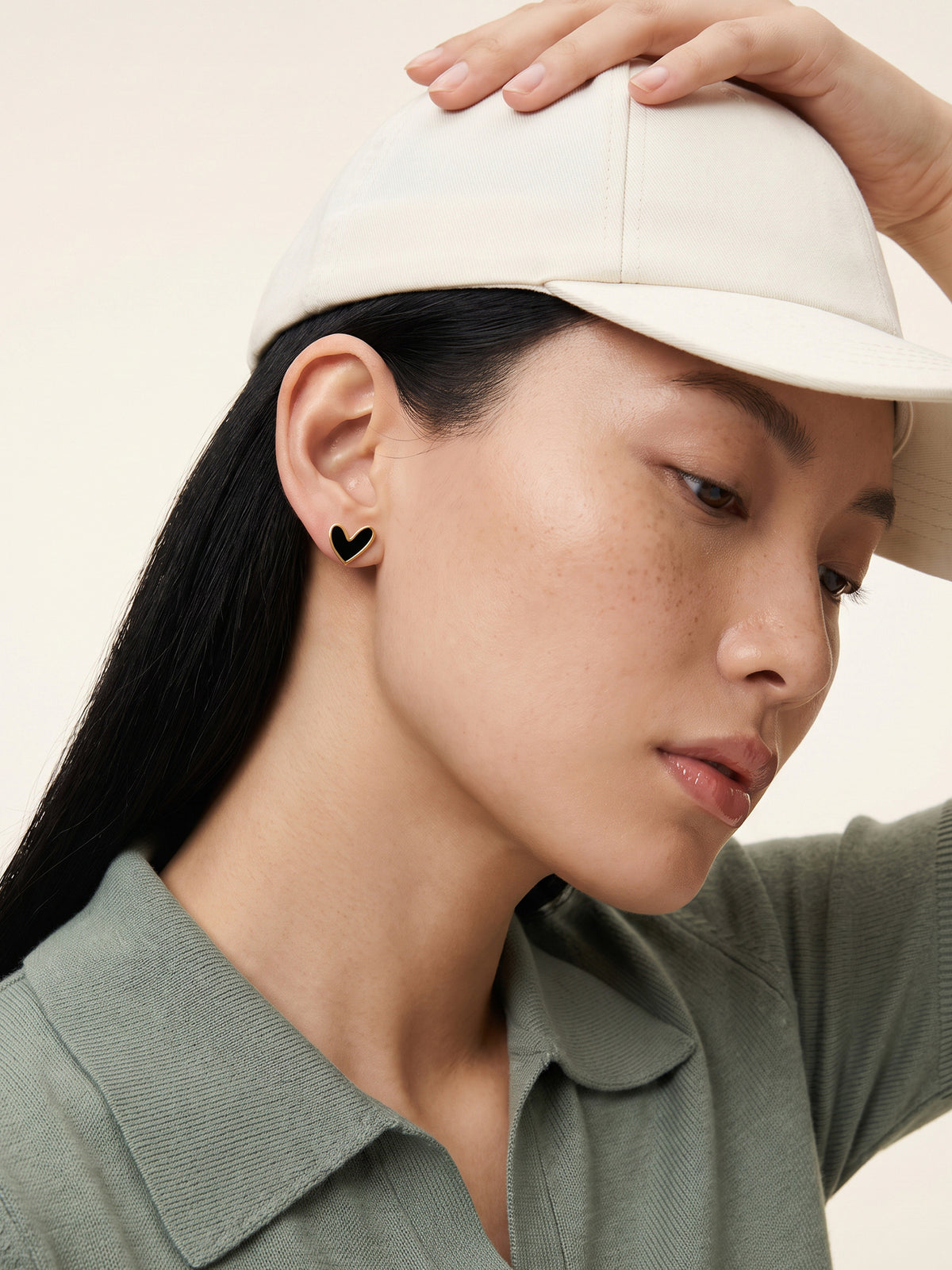 IXIA by GIVA One Love Gold Plated Studs