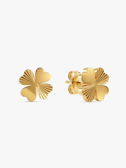 IXIA by GIVA Clover Girl Gold Plated Studs