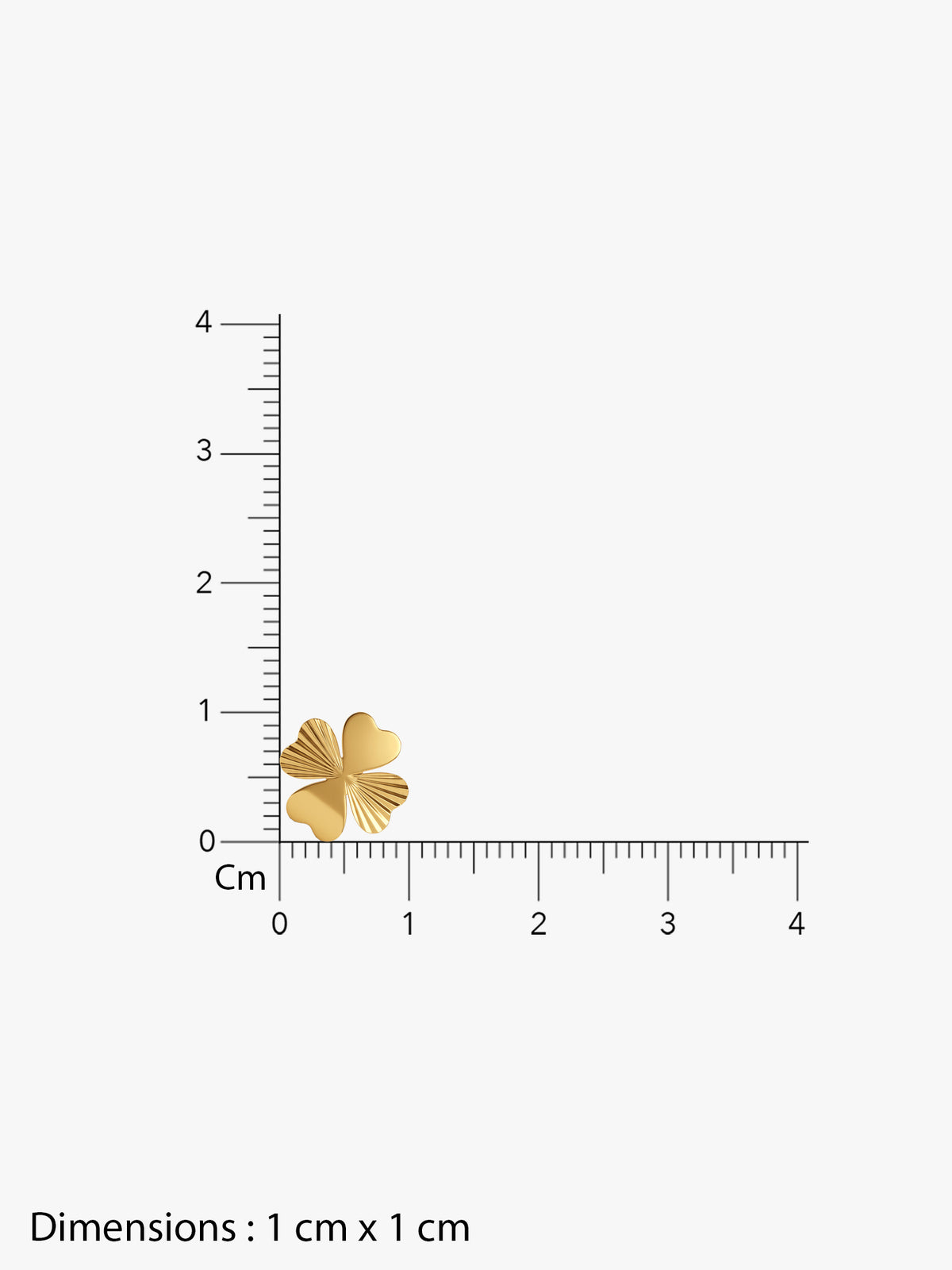 IXIA by GIVA Clover Girl Gold Plated Studs