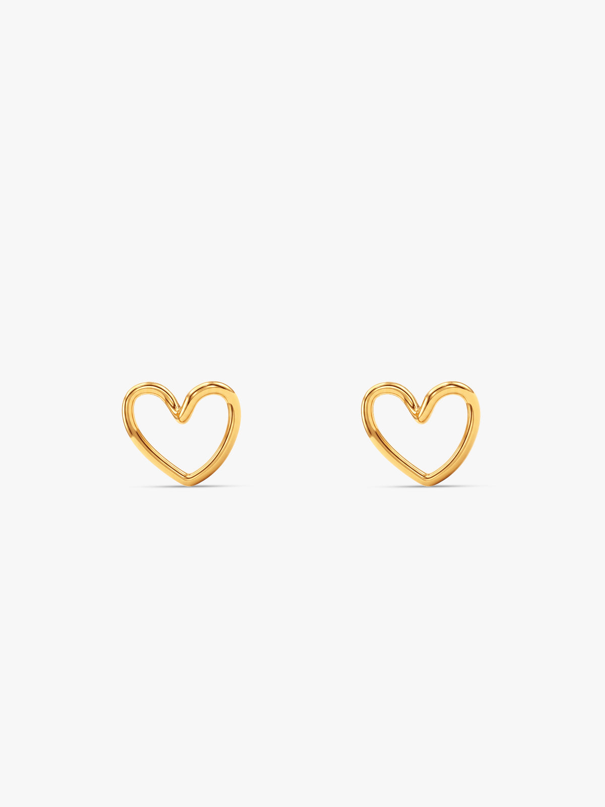 IXIA by GIVA Tilted Love Gold Plated Earrings