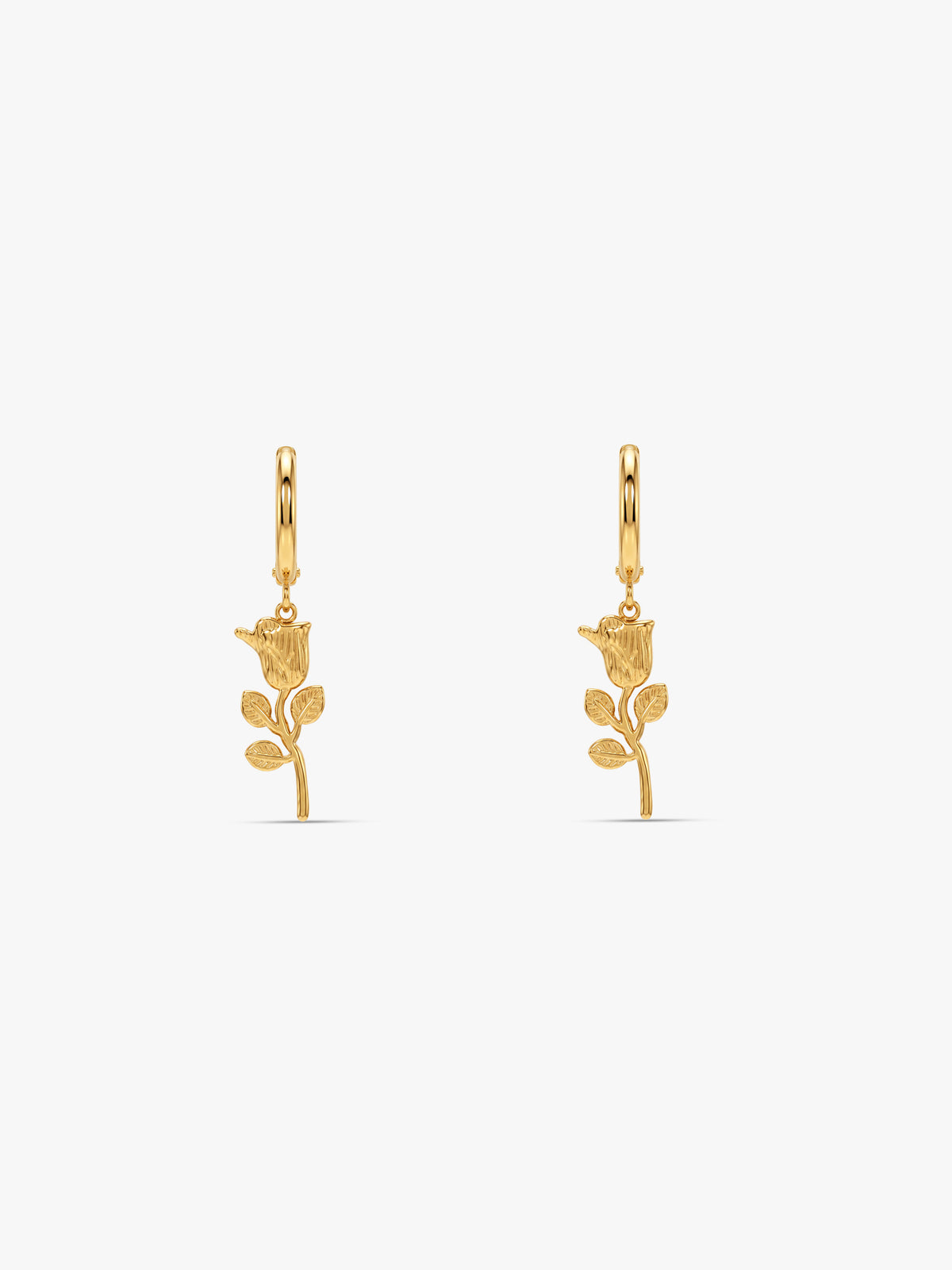 IXIA by GIVA Rosemarked Gold Plated Danglers