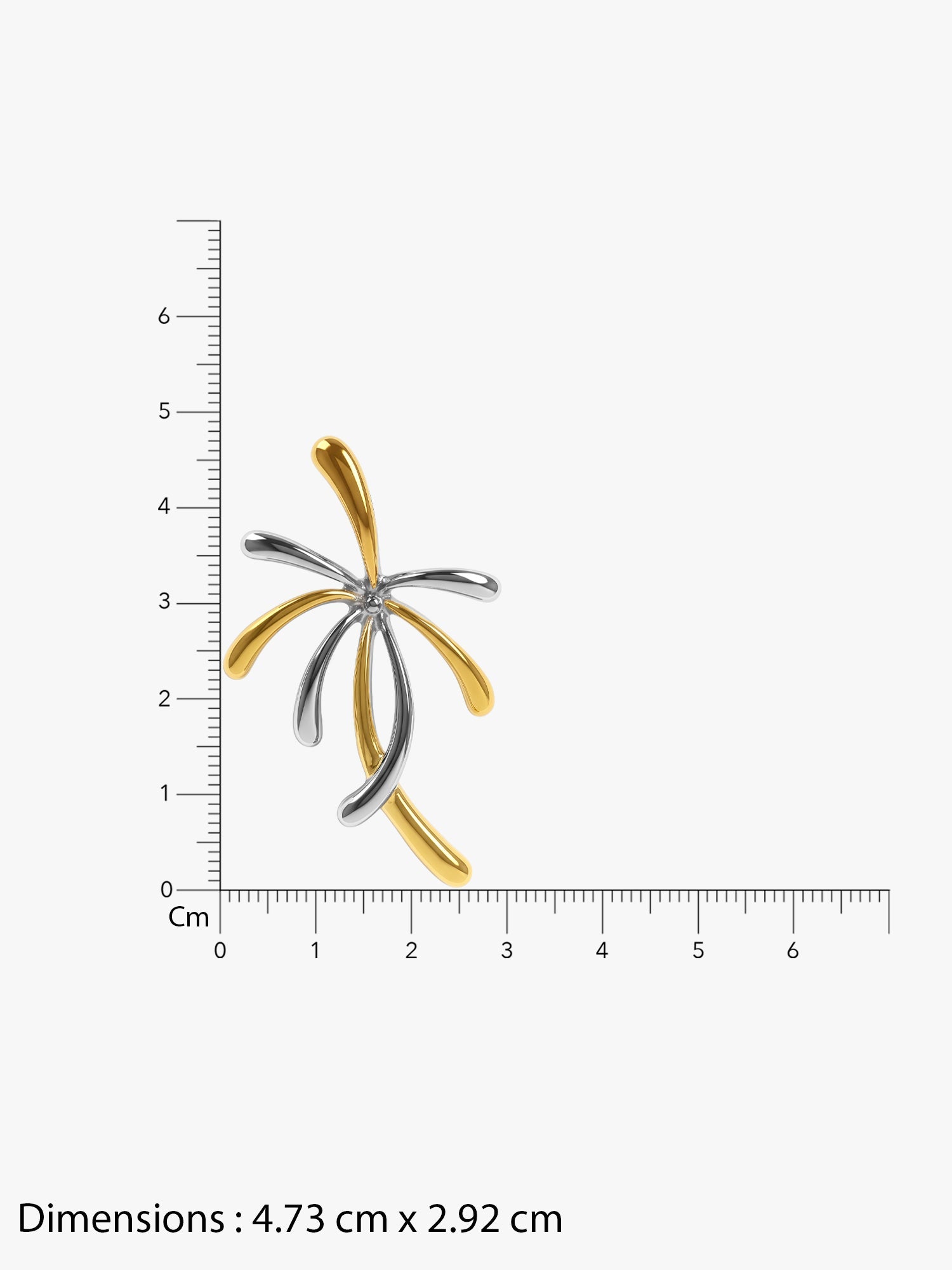 OnnMe by GIVA Split Orbit Energy Dual Tone Stud Earrings