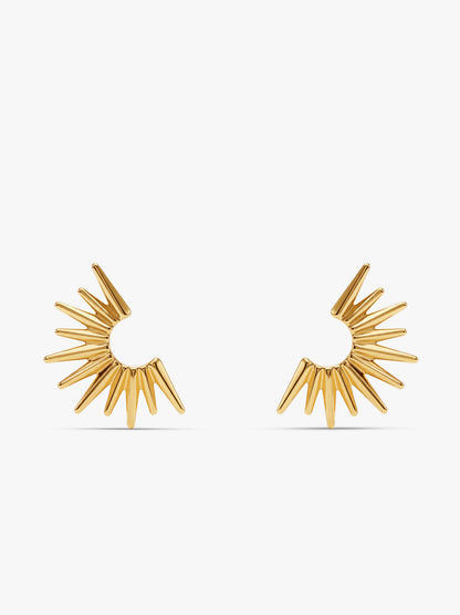 IXIA by GIVA Half Sun Gold Plated Earrings