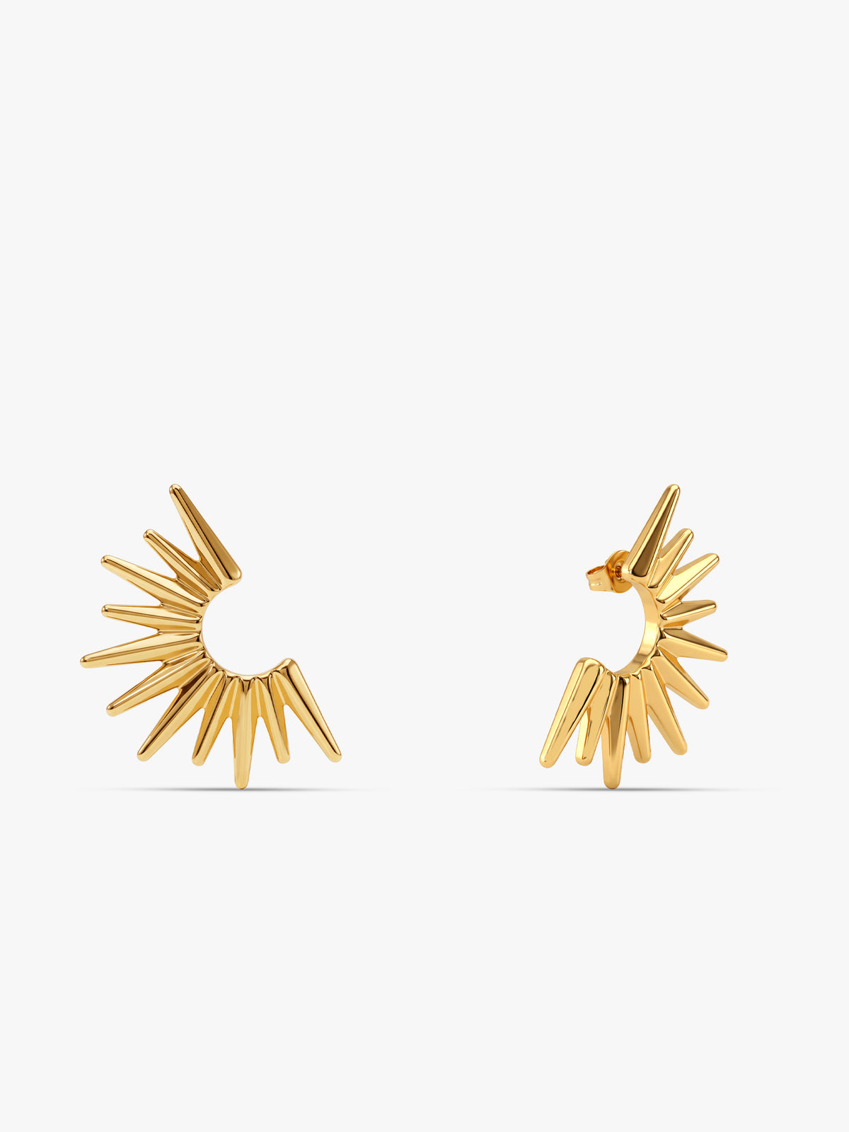 IXIA by GIVA Half Sun Gold Plated Earrings